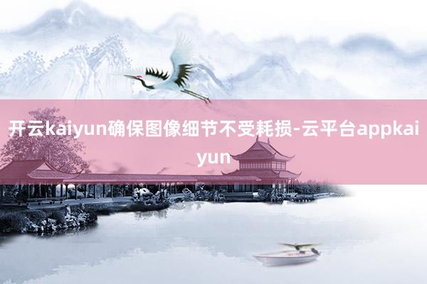 开云kaiyun确保图像细节不受耗损-云平台appkaiyun