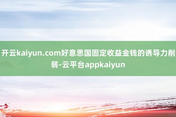 开云kaiyun.com好意思国固定收益金钱的诱导力削弱-云平台appkaiyun